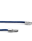 Navy Blue Talbot Silver and Rope Bracelet