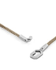 Sand Brown Tenby Silver and Rope Bracelet