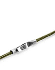 Khaki Green Liverpool Silver and Rope Bracelet