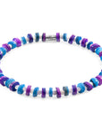 Blue Alice Silver and Freshwater Shell SKINNY Bracelet