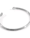 Bartlett Inline Midi Geometric Silver Bangle