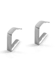 Hayward Right Angle Geometric Silver Earring Studs