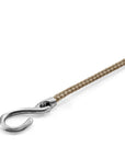 Sand Brown Heysham Silver and Rope Bracelet