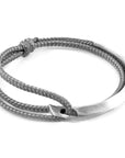 Classic Grey Hove Silver and Rope Bracelet
