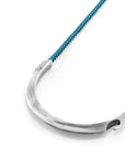 Ocean Blue Hove Silver and Rope Bracelet