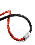 Taupe Grey Hayling Silver and Braided Leather Bracelet