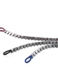 Azure Blue Brixham Maxi Silver and Round Leather Bracelet