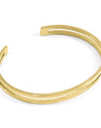 Brady Outline Midi Geometric 9ct Yellow Gold Bangle