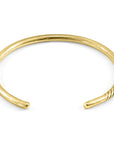 Byron Quarter Rope Wayfarer 9ct Yellow Gold Bangle