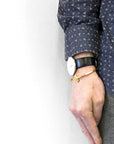 Faris Square Midi Wayfarer 9ct Yellow Gold Bangle