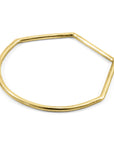 Rowe Half Circle Geometric 9ct Yellow Gold Bangle