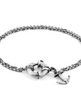 Clyde I Anchor Silver Chain Bracelet