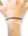 Red Unakite Innot Silver and Stone Bracelet