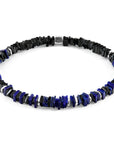 Blue Lapis Lazuli Innot Silver and Stone Bracelet