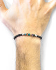 Multicoloured Multi-Gem Paralana Silver and Stone Bracelet