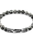 Grey Jasper Nachi Silver and Stone Beaded Bracelet