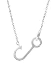 Fish Hook Link Paradise Silver Necklace Pendant
