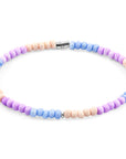 Pastel Multicoloured Sophia Silver and Glass SKINNY Bracelet