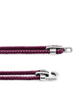 Aubergine Purple Canterbury Silver and Rope Bracelet