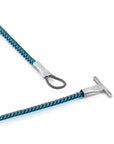 Ocean Blue Cambridge Silver and Rope Bracelet
