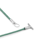 Mint Green Cambridge Silver and Rope Bracelet