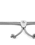 Classic Grey Pembroke Silver and Rope Bracelet