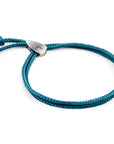 Ocean Blue Pembroke Silver and Rope Bracelet