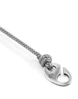 Classic Grey Windsor Silver and Rope Bracelet