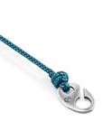 Ocean Blue Windsor Silver and Rope Bracelet