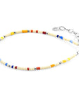 Off White - Multicoloured Ellie Silver and Miyoko Glass Bracelet