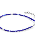 Blue - Blue Layla Silver and Miyoko Glass Bracelet