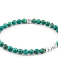 Blue Turquoise Atrato Silver and Stone Bracelet