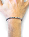 Grey Jasper Atrato Silver and Stone Bracelet