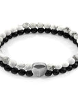 White Howlite Iguazu Silver and Stone Bracelet