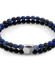 Blue Sodalite Iguazu Silver and Stone Bracelet