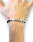 White Howlite Orinoco Silver and Stone Bracelet