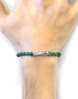 Green Jade Orinoco Silver and Stone Bracelet