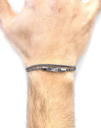 Staysail Double Sail Silver Chain Bracelet