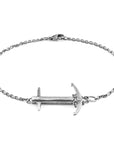 Admiral Anchor Silver Chain Bracelet
