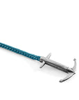 Ocean Blue Admiral Anchor Silver and Rope Bracelet
