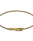 Crossjack Sail 9ct Yellow Gold Chain SKINNY Bracelet