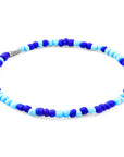 Blue - Turquoise Jack Silver and Glass SKINNY Bracelet