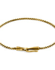 Lateen Sail 9ct Yellow Gold Chain SKINNY Bracelet