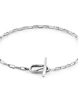 Alex Twist Silver Chain T-Bar Bracelet