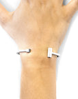 Faris Square Midi Wayfarer Silver Bangle