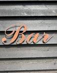Rustic Bar Sign for Home & Garden