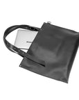 Large Handbag Adele - Genuine Black Leather