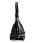 Large Soft Leather Handbag in Black