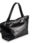 Large Soft Leather Handbag in Black
