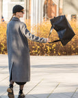 Large Handbag Lima - Soft Black Leather